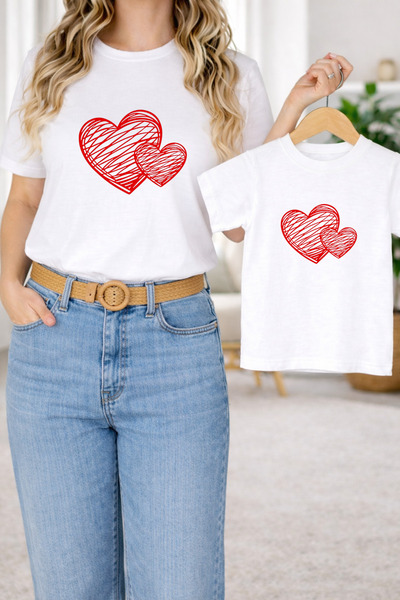 LORVEX Μπλουζάκι Mother Daughter Combination Oversize – Μπλουζάκι με στάμπα M...