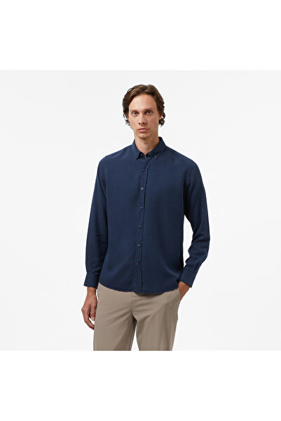 Nautica Erkek Lacivert Classic Fit Gömlek