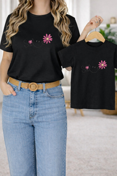 LORVEX Μπλουζάκι Mother Daughter Combination Oversize – Μπλουζάκι με στάμπα M...