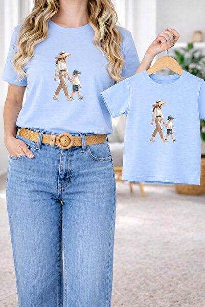 LORVEX Μπλουζάκι Mother Son Combination Oversize – Μπλουζάκι με στάμπα Mother...