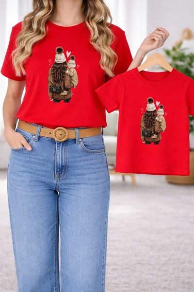 LORVEX Μπλουζάκι Mother Unisex Παιδικό Σετ Μεγάλου Μεγέθους – Μπλουζάκι με Στ...