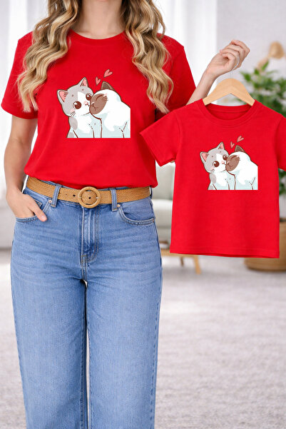 LORVEX Μπλουζάκι Mother Daughter Combination Oversize – Μπλουζάκι με στάμπα M...