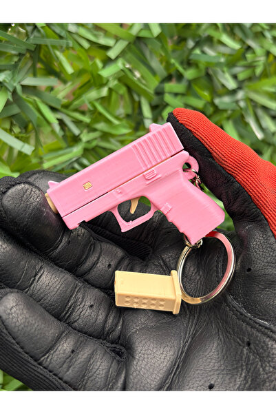 Nivu Boncuklu Oyuncak Tabanca - G-lock Oyuncak Tabanca Anahtarlık