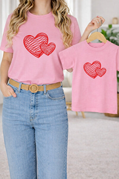 LORVEX Μπλουζάκι Mother Daughter Combination Oversize – Μπλουζάκι με στάμπα M...