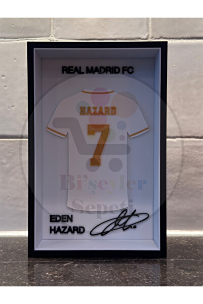 Bi'şeyler Sepeti Eden Hazard - Real Madrid FC - Forma İmzalı Çerçeve Hediyeli...