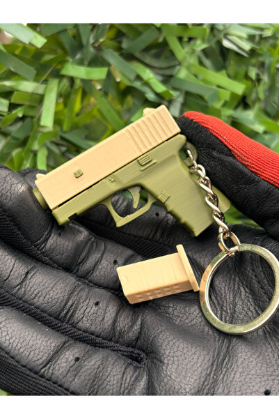 Nivu Boncuklu Oyuncak Tabanca - G-lock Oyuncak Tabanca Anahtarlık