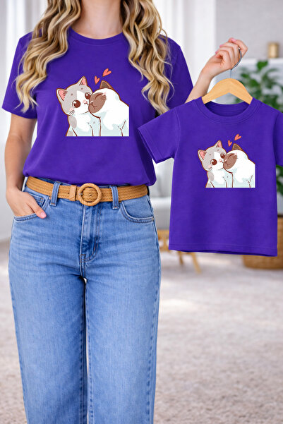 LORVEX Μπλουζάκι Mother Daughter Combination Oversize – Μπλουζάκι με στάμπα M...