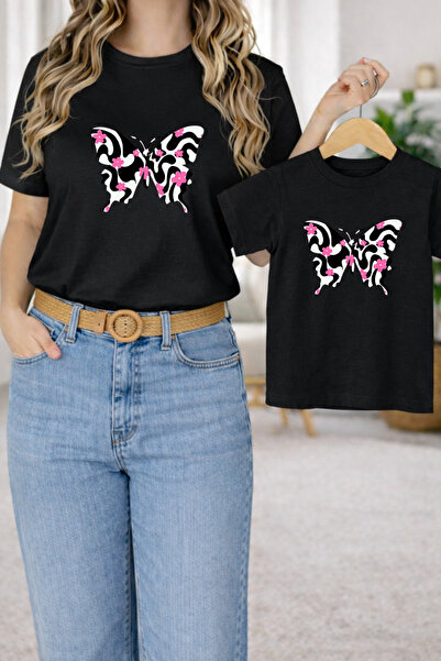 LORVEX Μπλουζάκι Mother Daughter Combination Oversize – Μπλουζάκι με στάμπα M...