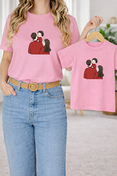 LORVEX Μπλουζάκι Mother Daughter Combination Oversize – Μπλουζάκι με στάμπα M...
