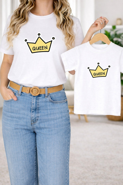 LORVEX Μπλουζάκι Mother Daughter Combination Oversize – Μπλουζάκι με στάμπα M...