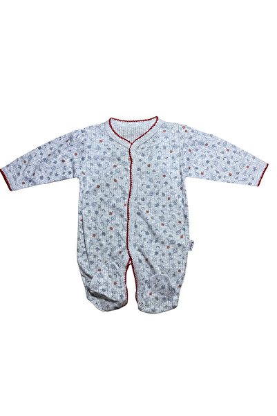 OEM Baby jumpsuit with delicate print and front closure