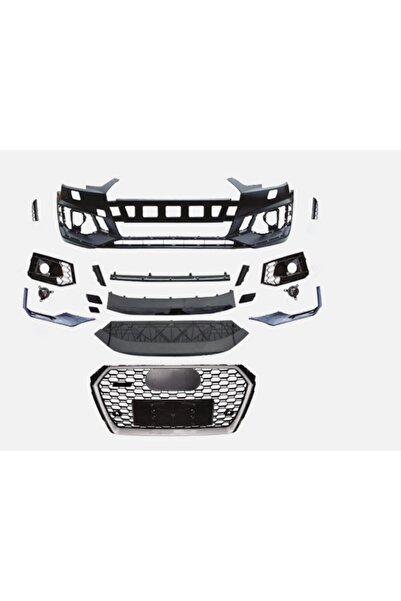 Dmb Audi A4 Rs4 Ön Tampon Komple Set 2017-2019 arası uyumlu Panjurlu