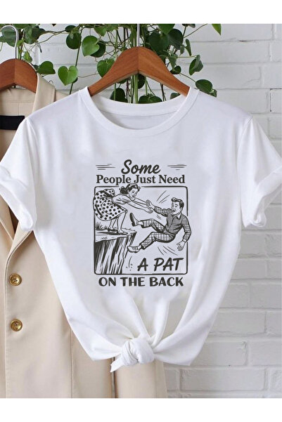 SUNFREE RETRO VINTAGE WOMAN Tricou alb din bumbac, supradimensionat, cu impri...