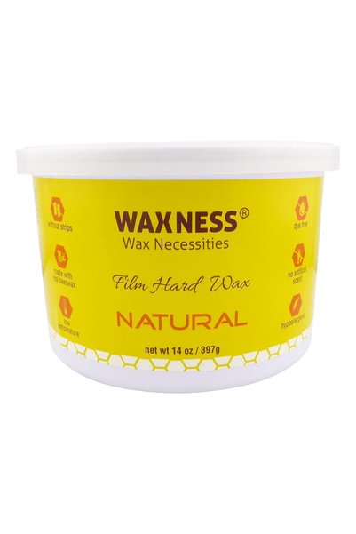 Waxness Film Hard Wax Tin Natural 14 oz (400 g) – Stripless Professional Hard...