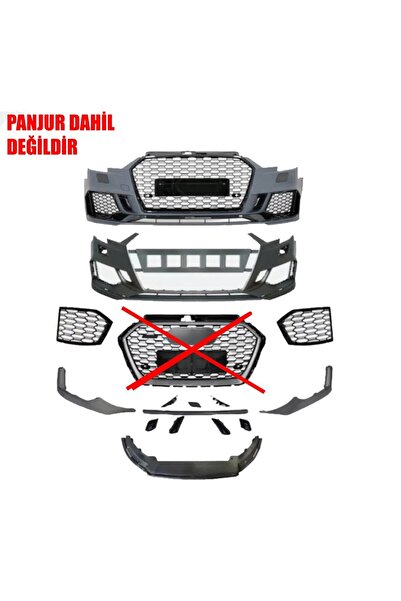 Dmb Audi A3 Rs3 Ön Tampon Komple Set 8v Makyajlı Kasa 2016-2020 arası uyumlu ...