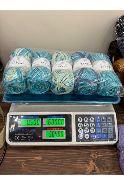 Etrofil ebruli yün ip (508 gram)(ebruli)