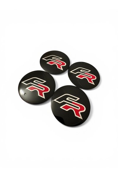 İKTUNING SEAT FR LOGOLU ALÜMİNYUM 4 ADET 56 MM JANT GÖBEK STICKER TAKIMI