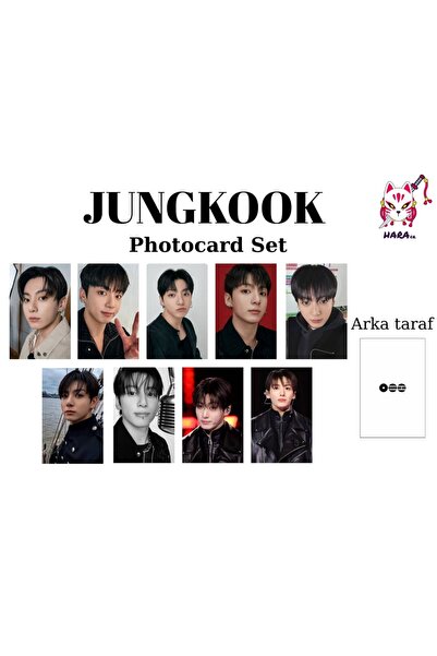 Hara Company SET de photocards BTS Arirang Jungkook (9 bucăți) Fanmade v2