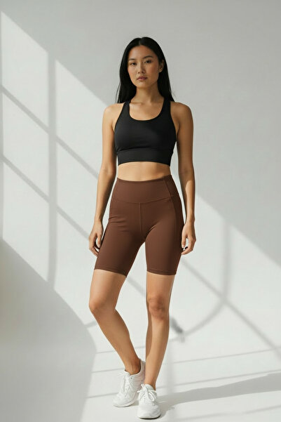 LİNALP Women's High Waist Slimming Sports Biker Leggings Shorts |   Comfortab...