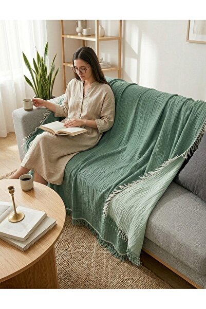 Mujo Home Collection Husă pentru fotoliu, reversibilă, 100% organică, muselin...