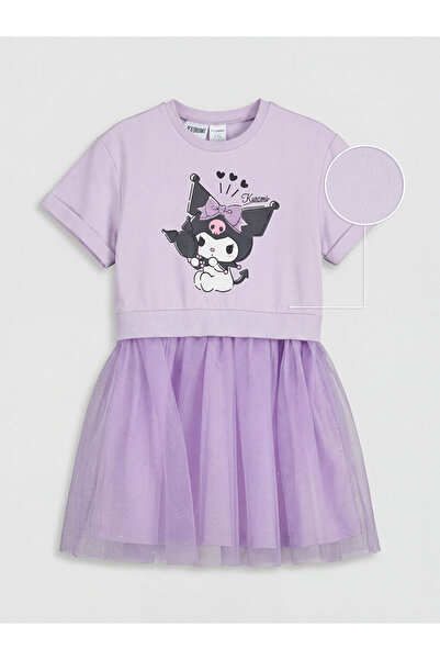 LC Waikiki Φόρεμα Tutu για κορίτσια με στάμπα Lila Kuromi