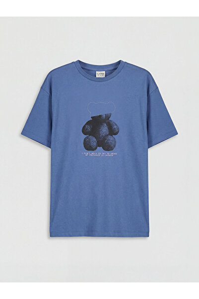 LC Waikiki Peak New Season Printed Stone Detailed Girls' T-Shirt