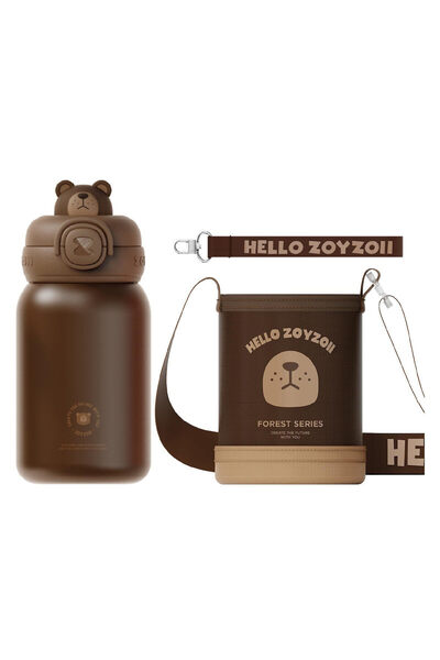 zoy zoii Παιδικό Θερμός Παγούρι Νερού E 8 450 ml Αρκούδα