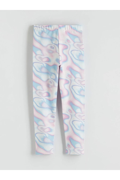 LC Waikiki Μικτό ελαστικό κολάν με σχέδιο μπατίκ για κορίτσια