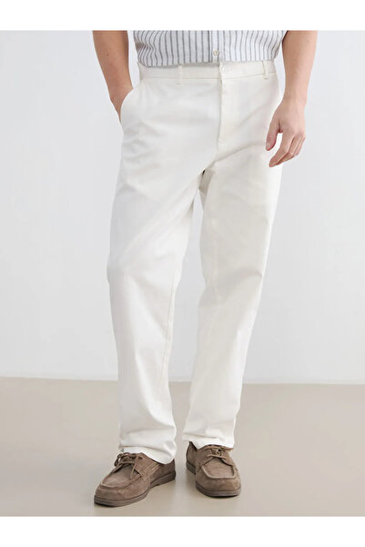 LC Waikiki Pantaloni pentru bărbați Dobby cu croială standard ecru