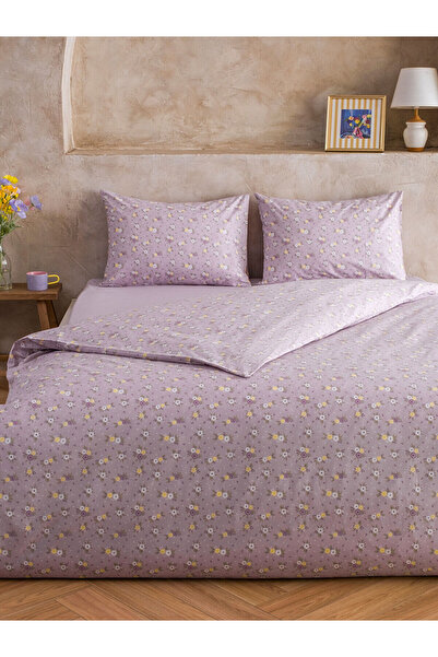 LC Waikiki YK PLUS FARKIYLA Σετ Παπλωματοθήκης Διπλού Μεγέθους με Λουλουδάτο ...