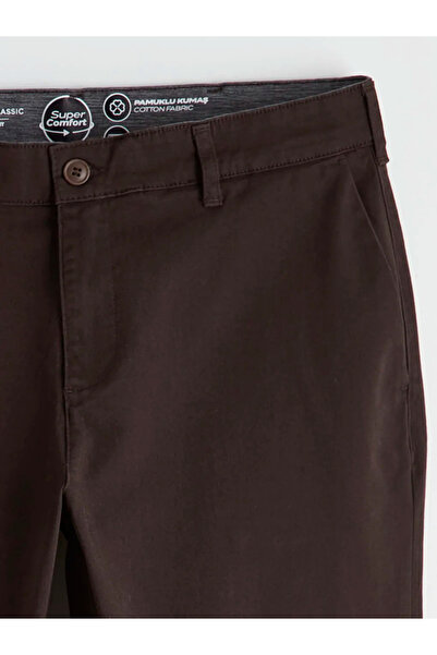 LC Waikiki Brown Standard Fit Men's Chino Trousers