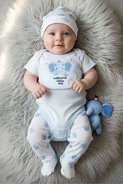 Rock A Bye Baby Boutique طقم هدايا معلق مكون من 10 قطع من بدلة الجسم والبنطلو...