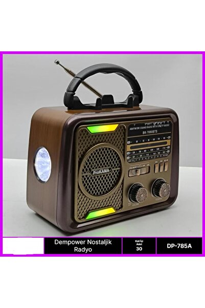 baytoptan Nostarjik Ahşap Görünümlü Radyo 1 Adet