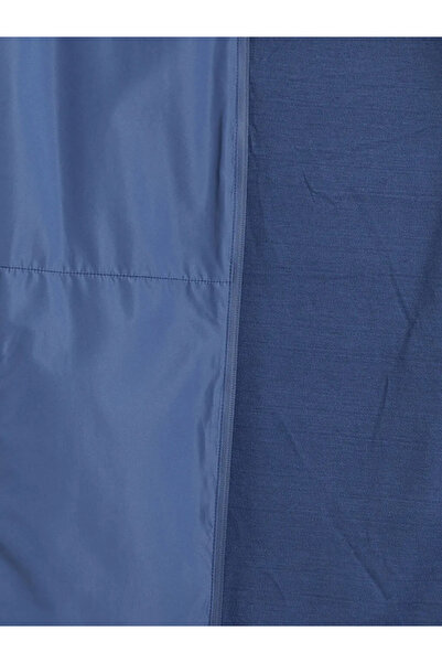 LC Waikiki Blue Standard Mold Hooded Men's Raincoat