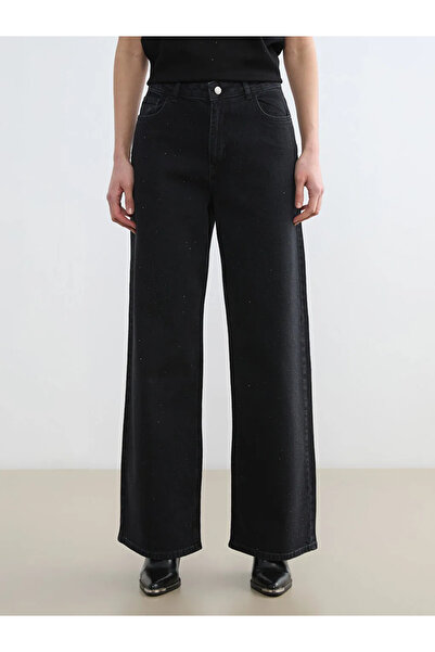 LC Waikiki Gray Stone Wideleg Women's Jean Pants