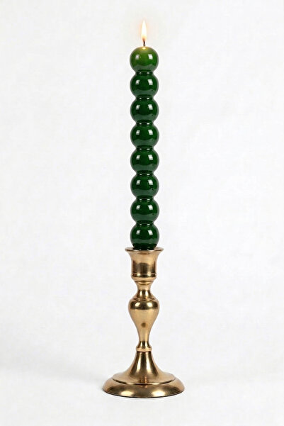 inci mum Top Şamdan Mum - Zümrüt Yeşili