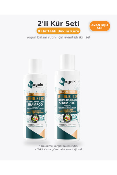 Reagain Anti-Hair Loss Strengthening Procapil Shampoo - 2-Pack Cure Set 2X250 ml