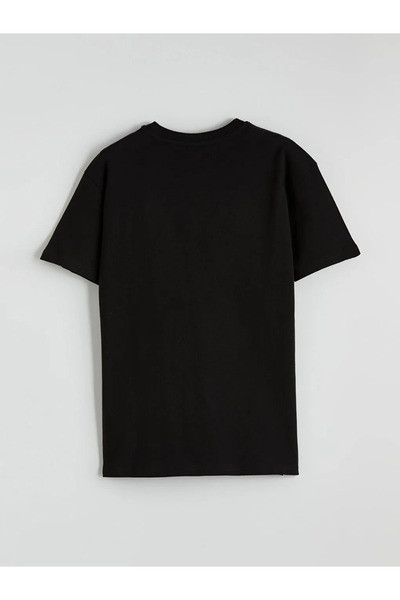 LC Waikiki Tricou negru pentru băieți cu imprimeu