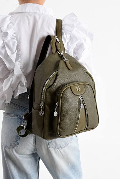 WİKİDAYS.S MODA TRENDİ Women's Backpack Multi-Compartment Daily Use Soft Leather