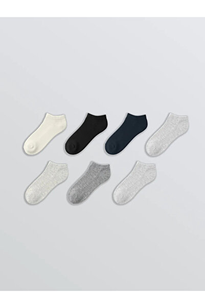 LC Waikiki Gray Women's Booties Socks 7-Pack