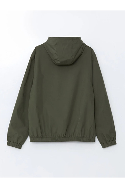 LC Waikiki Khaki Standard Fit Hooded Men's Raincoat