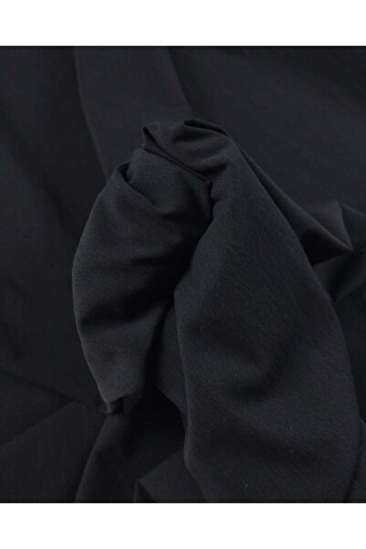 Kumaş Parça Black Colored Cotton Synthetic Mixed Fabric Width: 140cm