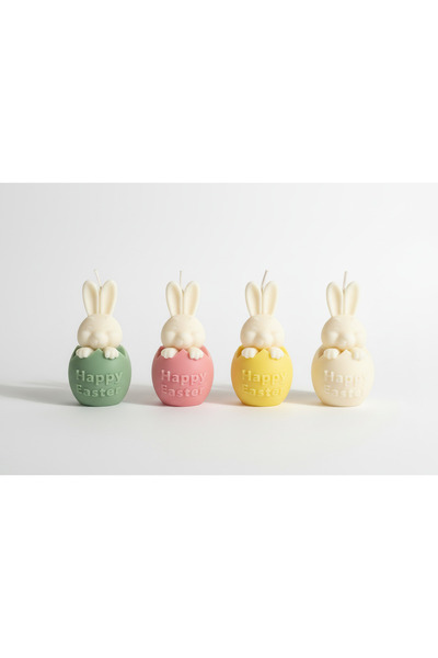 Claren Candles Lumanare parfumata Happy Easter handmade, ceara naturala de soia, decor/cadou Paste