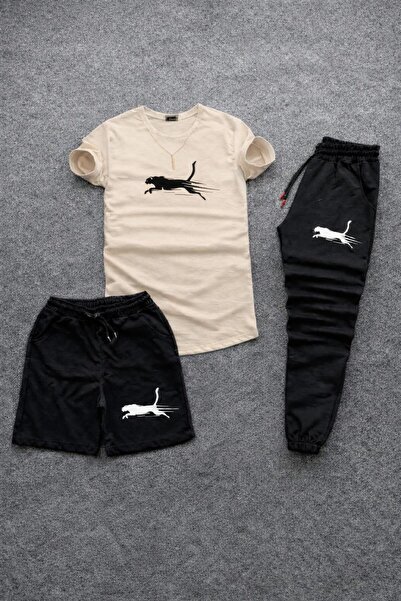 zeag Unisex Leopard Printed 3-Piece Combination Set