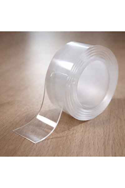 Tahwaz 3 M Transparent Nano Adhesive Tape Reusable Waterproof Double Sided St...