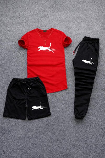 zeag Unisex Leopard Printed 3-Piece Combination Set