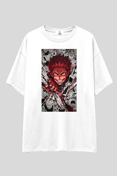 UmbraWear Tricou Jujutsu Kaisen |   Tricou unisex, 100% bumbac, alb-negru, cu...