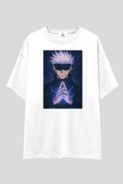 UmbraWear Tricou Jujutsu Kaisen |   Tricou unisex, 100% bumbac, alb-negru, cu...