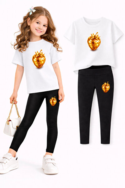 genosha طقم بنطلون ضيق وتي شيرت للفتيات/ مجموعة الأم والابنة