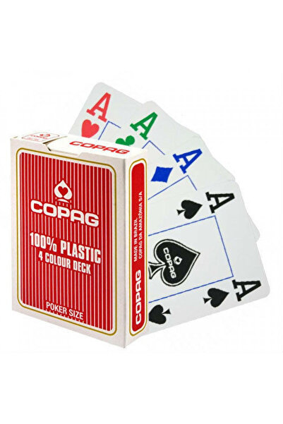 Copag - 4 Colour Poker Cards Rosu